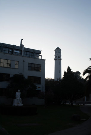 the bell tower of the university of Concepcion in Chile
