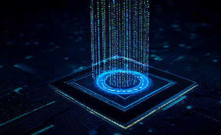 a quantum computer of the future generated with artificial intelligence