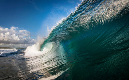 a beautiful wave in the ocean