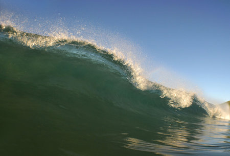 a beautiful wave on a beach