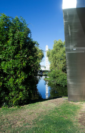 The bell tower of the University of Concepcionの写真素材