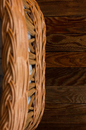 element of a wicker furniture from a rodの写真素材