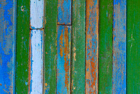 The color background from old wooden levelsの写真素材