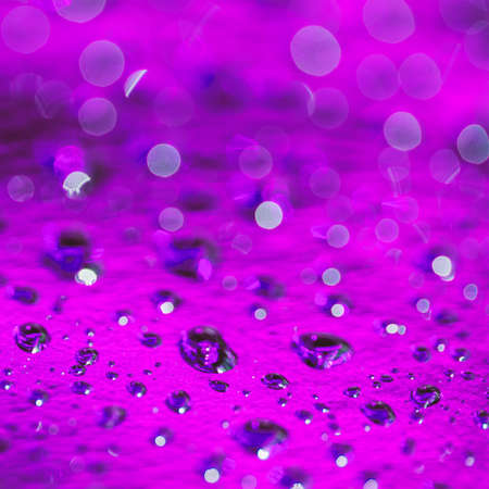 abstract lilac background with water drops, shallow depth of fieldの写真素材
