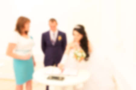 Blurred abstract background can be an illustration to the article about marriage and engagementの写真素材