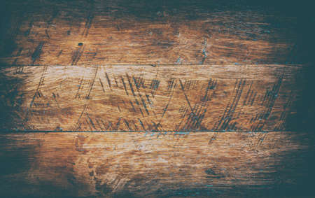 wooden retro grunge background texture oak planks with vignetteの写真素材
