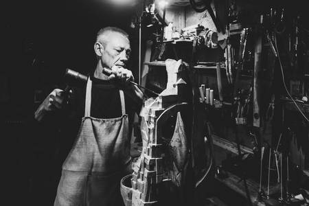 Master carpenter 50 - 55 years oldの写真素材