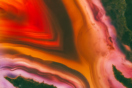 beautiful multicolored background texture of semiprecious agate stoneの写真素材