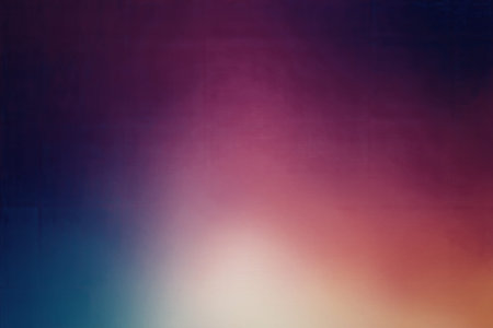 A colorful gradient background featuring a smooth transition from blue to purple, pink, and orange hues, creating a vibrant and dynamic visual effect.の写真素材