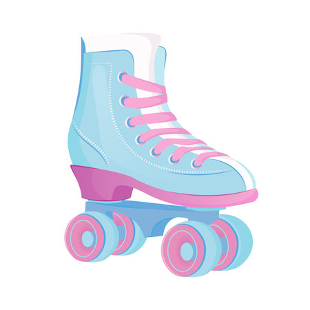 Roller skates isolated on a white background. Vector illustration.