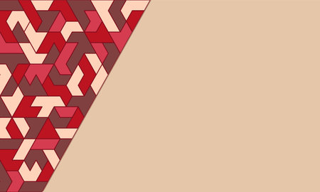 Light brown abstract background with bright geometric polygonal asymmetric pattern. Vector template.