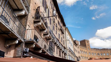 Siena, il Campo, Tuscany の写真素材