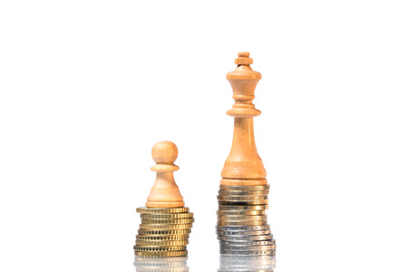 Income differences between rich and poorの写真素材