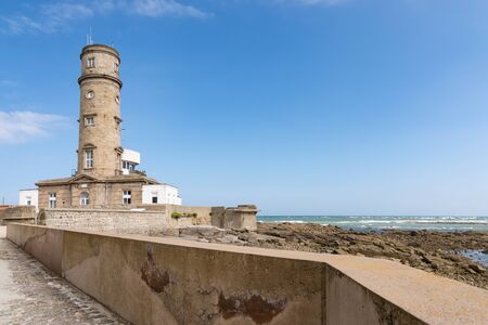 The old Lighthouse of Barfleur, Normandy, France, 2015の写真素材