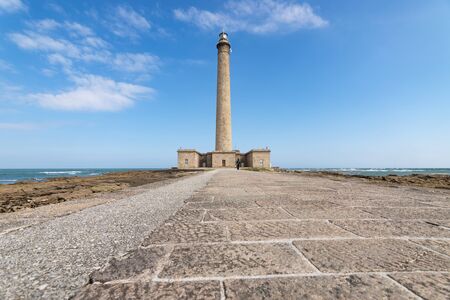 The old Lighthouse of Barfleur, Normandy, France, 2015の写真素材