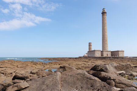 The old Lighthouse of Barfleur, Normandy, France, 2015の写真素材