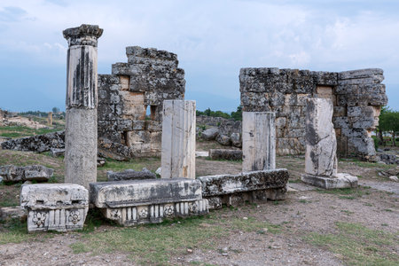 Ruins of the ancient city of Hierapolisの写真素材
