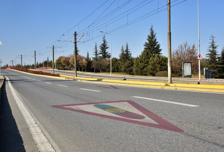 Empty streets in the epidemicの写真素材