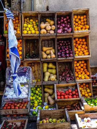Fair Fruit and Vegetables in the streets of Montevideo Uruguayの写真素材