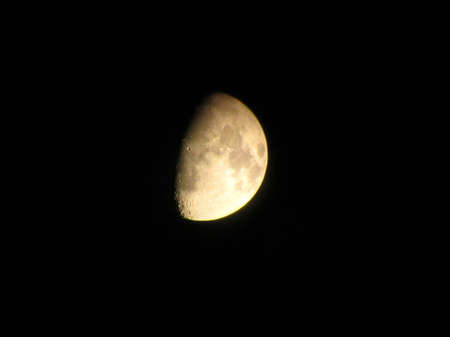 Moon in the night skyの写真素材