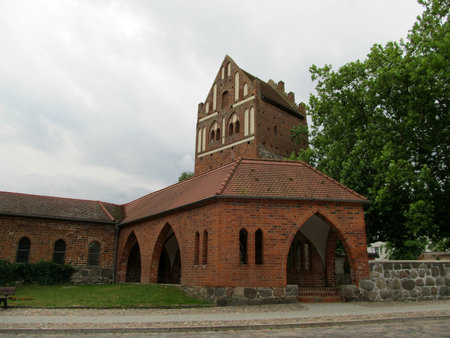Historic gate - Templinの写真素材