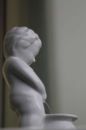 Small porcelain figure - Fountainの写真素材