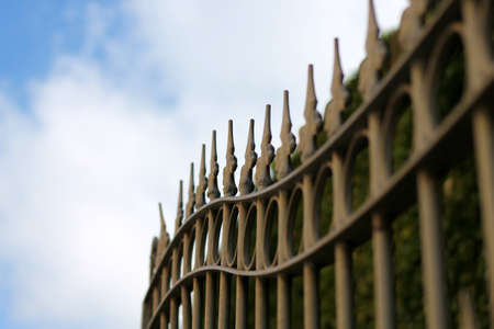 Tines fence - gateの写真素材