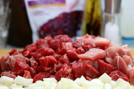 Meat with onions - goulash