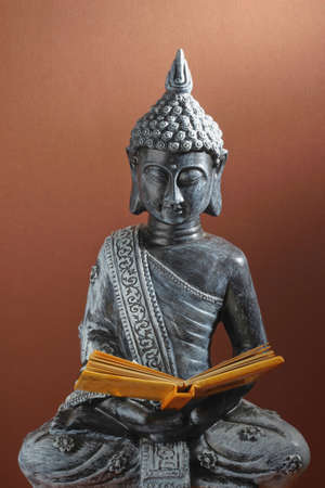 Buddha with bookの写真素材