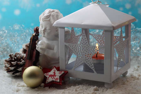 Angel with violinの写真素材