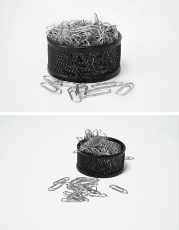 Pretty clips collection on white background