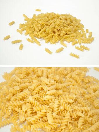 Tasty Collection of raw macaroniの写真素材