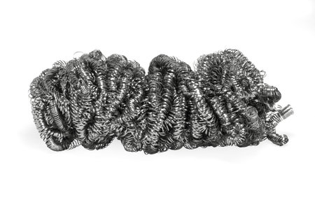 Metal Sponge isolated on white backgroundの写真素材