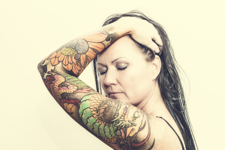 mature scandinavian womanの写真素材