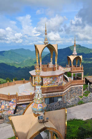 Temple on the hillの写真素材