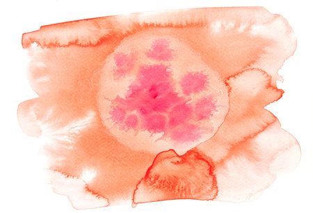 Orange pink watercolor background texture