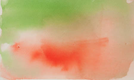 Green orange abstract watercolor texture backgroundの写真素材
