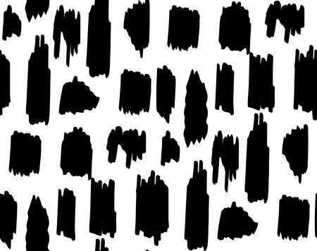 seamless pattern abstract printed pencil doodle and brush strokesのイラスト素材