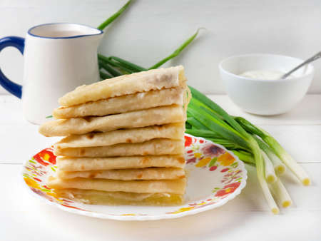 The national dish of Tatars - kystybyi.の写真素材