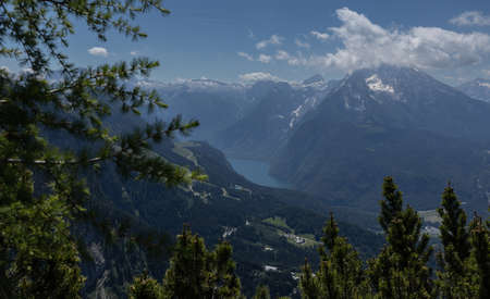 Summer landscape from germany national parkの写真素材