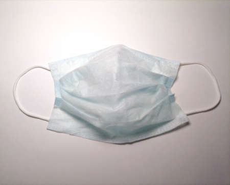 Medical mask on white backgroundの写真素材