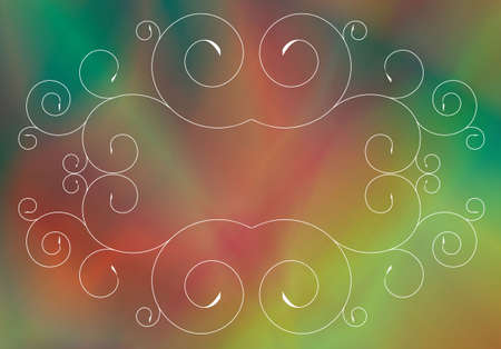 The abstract background consisting from objects: lines, spiral figuresの写真素材