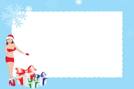 Graphic background with a place for a photoのイラスト素材