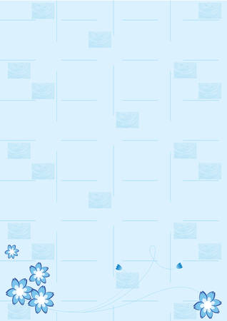 Floral background with a frame for a text. Please see some similar pictures from my portfolio.のイラスト素材