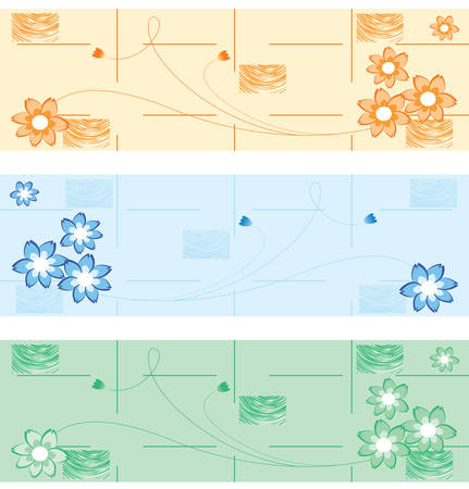 Floral background with a frame for a text. Please see some similar pictures from my portfolio.のイラスト素材