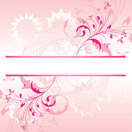 Floral background with a frame for a text. Please see some similar pictures from my portfolio.のイラスト素材