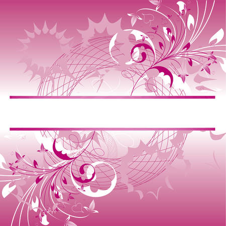 Floral background with a frame for a text. Please see some similar pictures from my portfolio.のイラスト素材