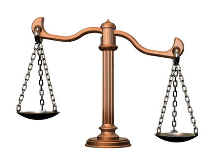 3d render of Balance Scales. の写真素材