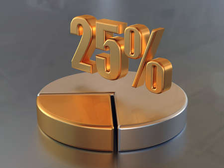 Symbol 25%の写真素材