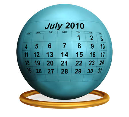 July 2010 Original Calendar.の写真素材